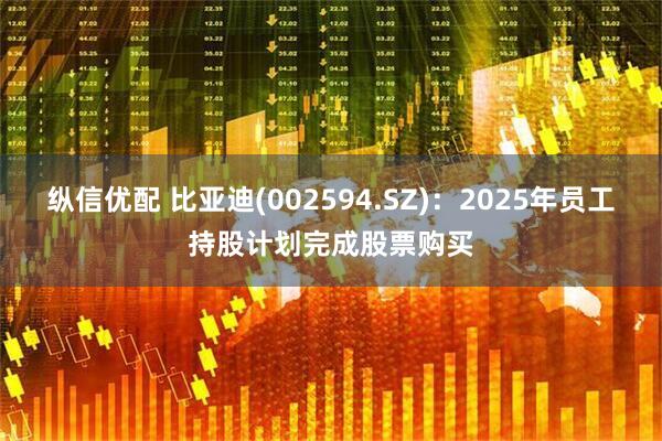 纵信优配 比亚迪(002594.SZ)：2025年员工持股计划完成股票购买