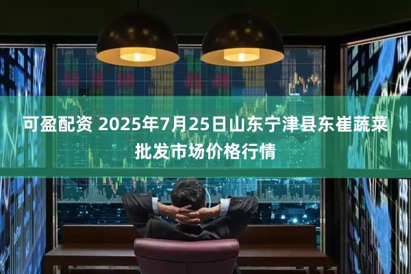 可盈配资 2025年7月25日山东宁津县东崔蔬菜批发市场价格行情